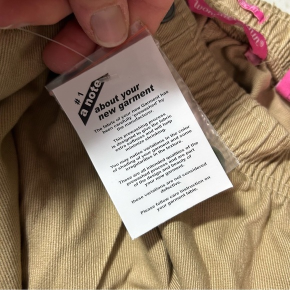 New Woman Within Plus Size Khaki Elastic Waist Classic Fit Pants 28W Pockets - Picture 3 of 4